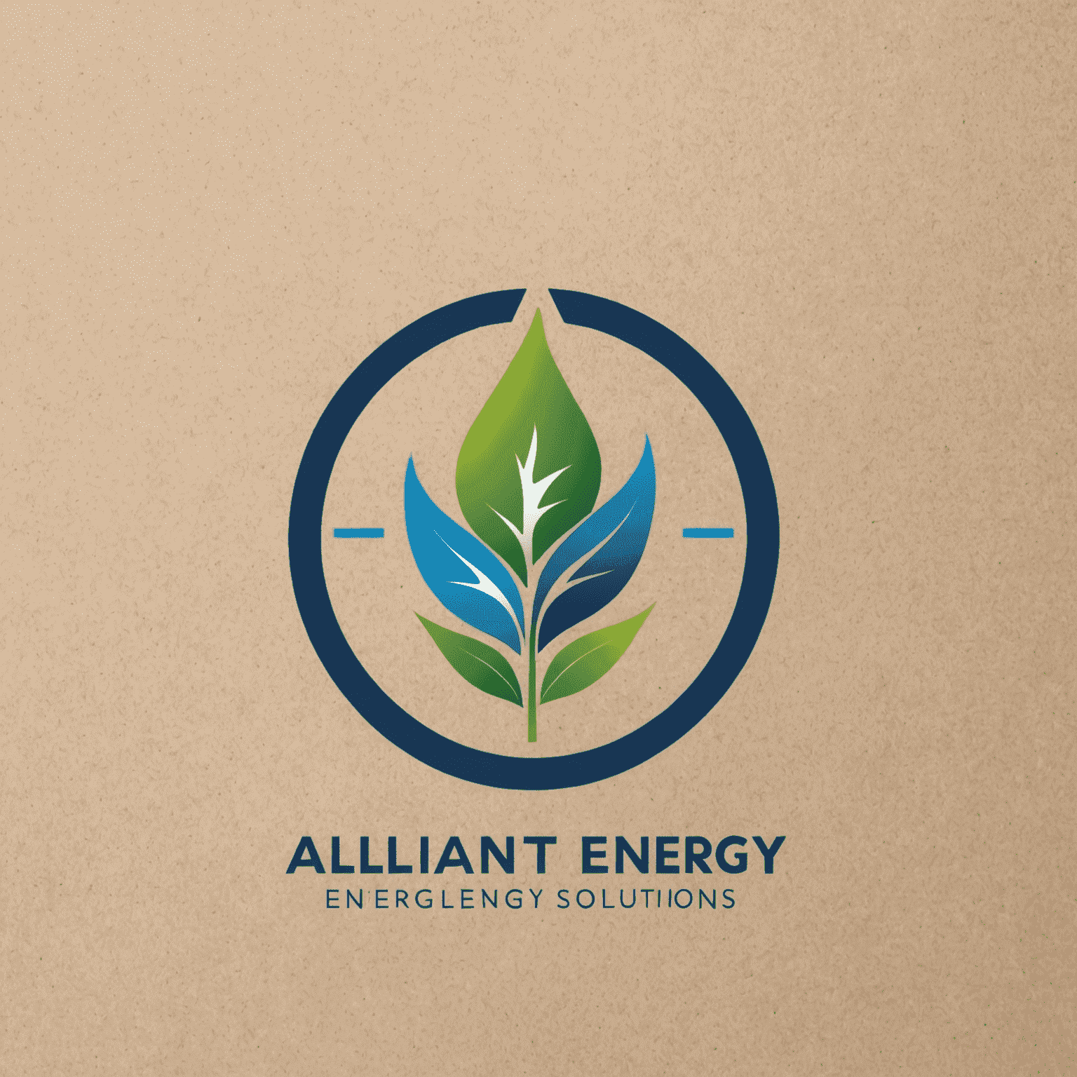 Alliant Energy Solutions logo featuring a modern, minimalist design with blue and green elements symbolizing energy and sustainability