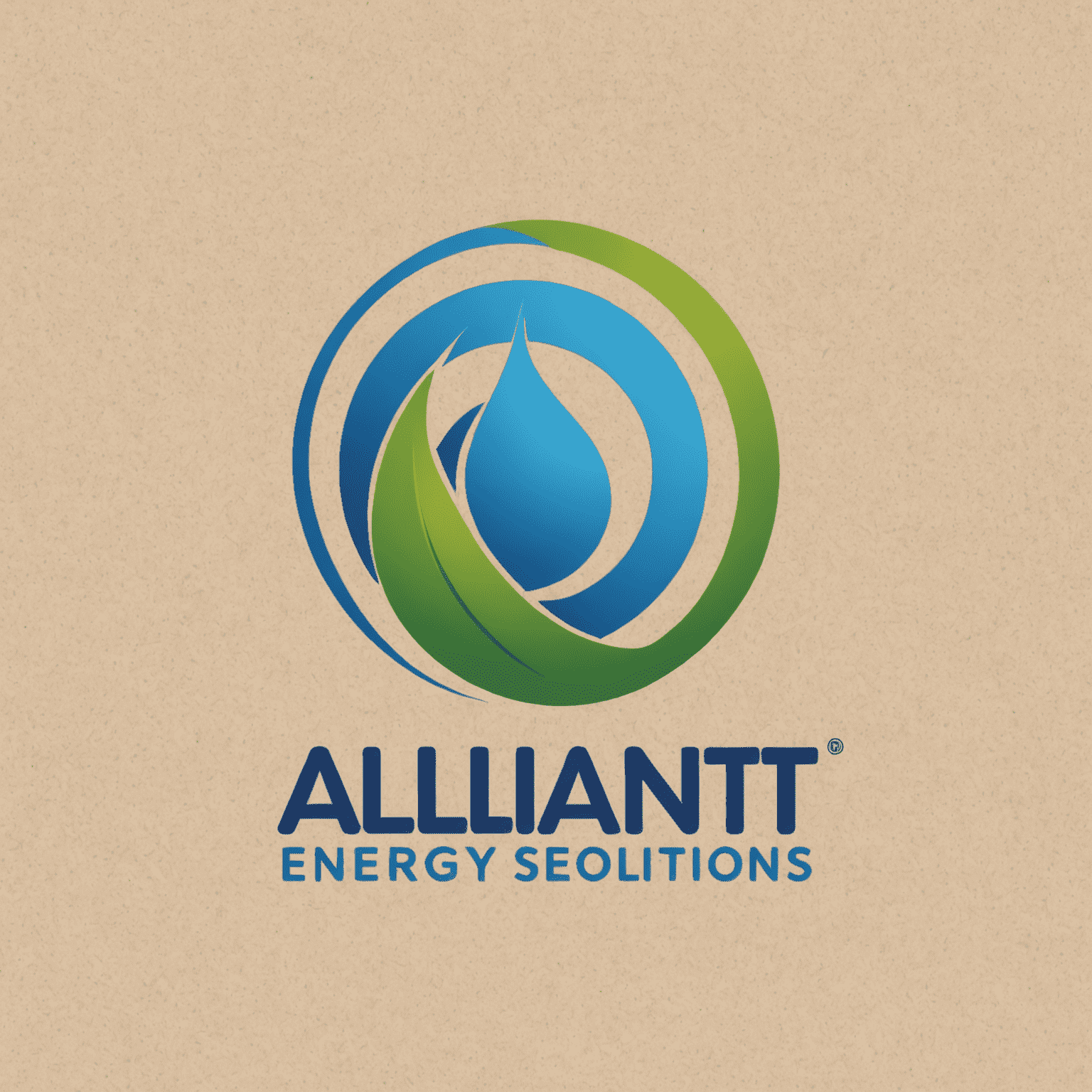 Alliant Energy Solutions logo featuring a modern, minimalist design with blue and green elements symbolizing energy and sustainability