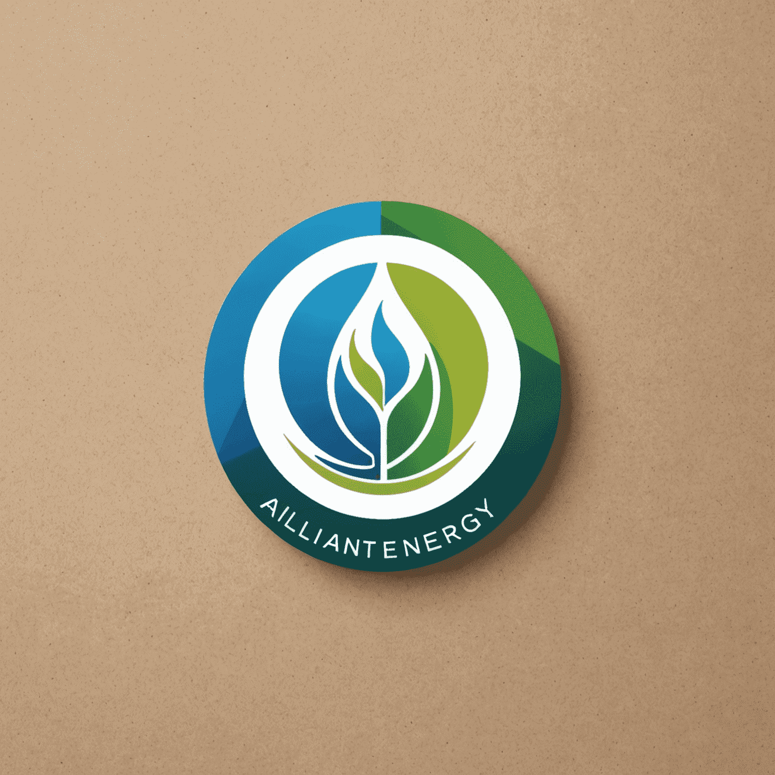 Alliant Energy Solutions logo featuring a modern, minimalist design with blue and green elements symbolizing energy and sustainability